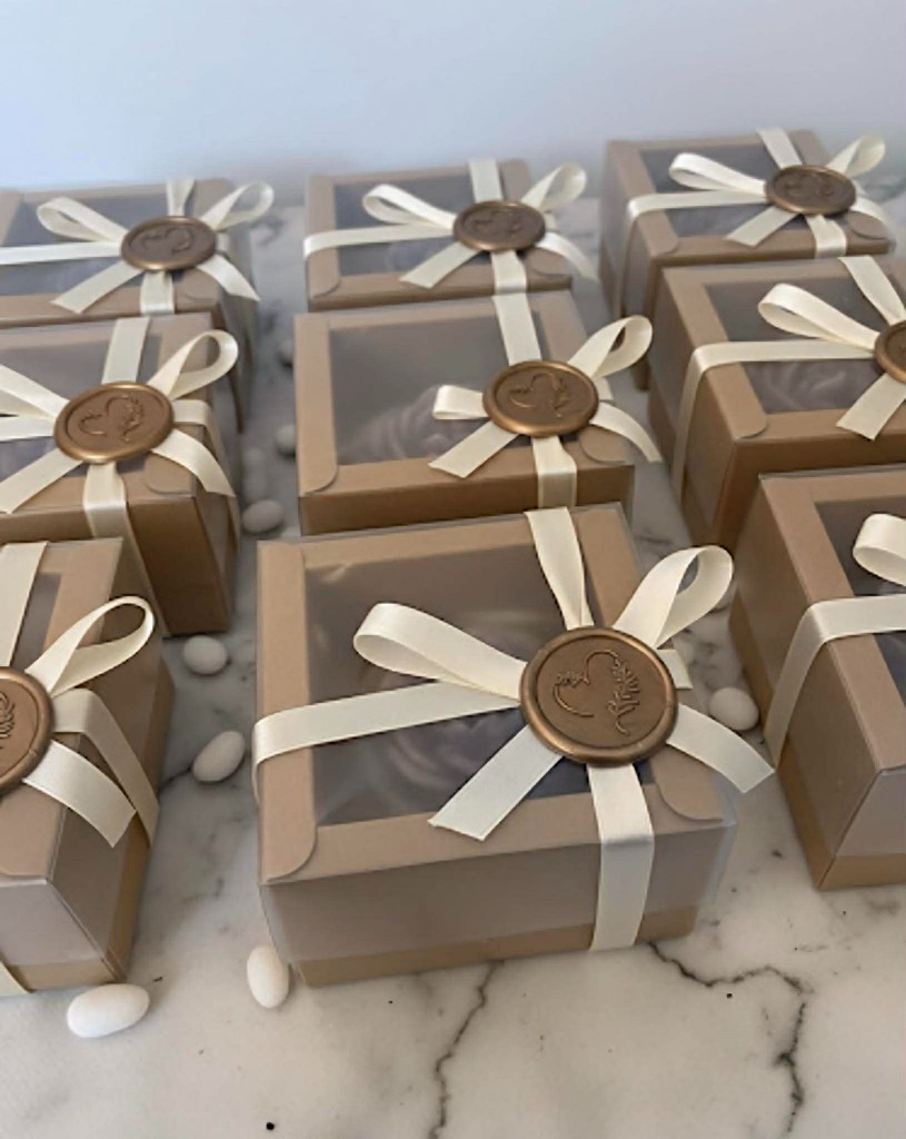 Vintage Kraft Gift Boxes with Wax Seal